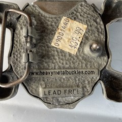 Skull Buckle 3in Tall 2.5in Wide Metal