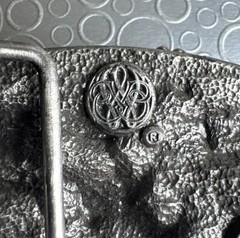 Vintage 1983 Bergamot Brass Works Eagle Belt Buckle Proud To Be An American N146