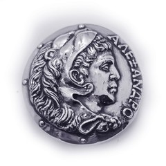 Alexander The Great of Makedonia Sterling Silver Belt Buckle