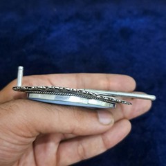 Handmade Belt Buckle For Men&rsquo;s Silver Plated Gemstone Men&rsquo;s Vintage Accessories