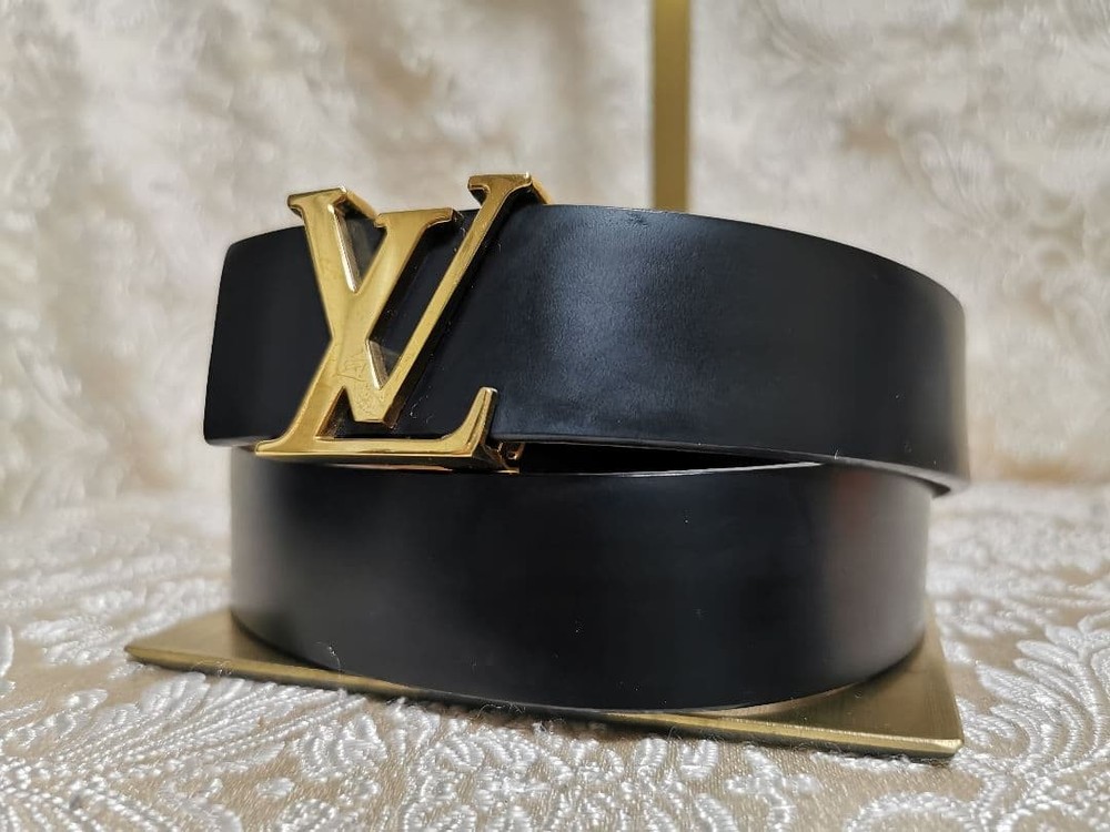 Louis Vuitton Pre-Owned Belt Gold Logo Buckle