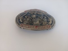 The Wild West Frontier Justice, « Boothill » Zinc Alloy. Belt Buckle, VG Condition