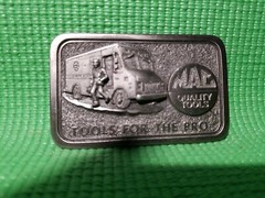 Vintage Mac Quality Tools For The Pro Mens Belt Buckle Ltd Edition Pewter USA