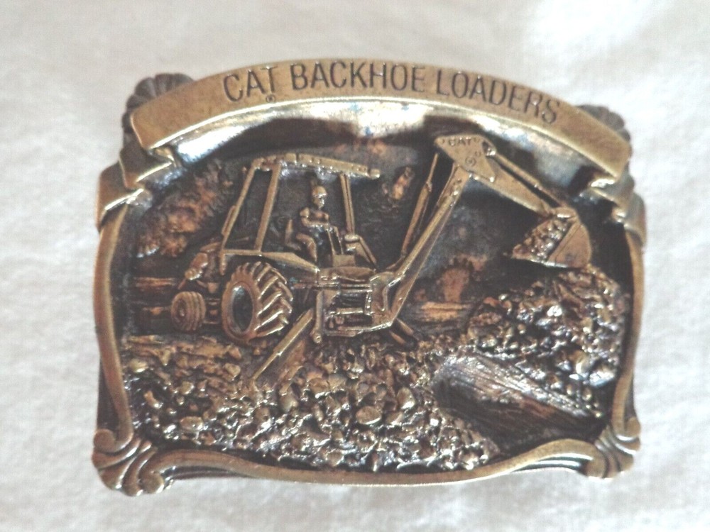 Brass Heavy Equipment Belt Buckles (#3273)