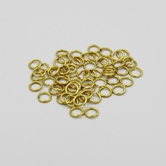 Solid Brass Keychain Split Ring 20mm lot