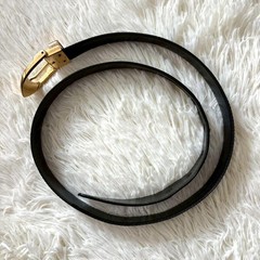 Louis Vuitton Pre-Owned Belt Black Gold Epi