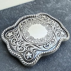 Custom Personalized Belt Buckle Monogrammed Western Buckle for Belts Wide 1.5&Prime;