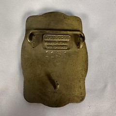 Vintage Dynabuckle Blaw Knox Paver Brass Belt Buckle Industrial USA Made #1151