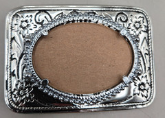 FOUR BELT BUCKLES Gem Stone Oval Mount Made in USA