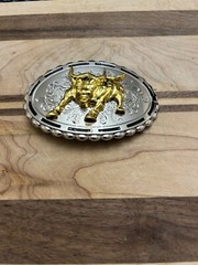 Western 3D Cowboy Cowgirl Bull belt buckle perfect Valentines/Birthday Gift
