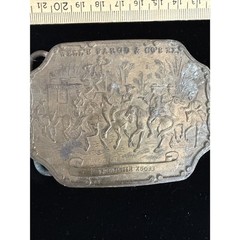 Tiffany Broadway new York A.J. Nash Belt buckle styled for wells and fargo go