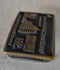 Mercy Belt Buckle Merced 1,000,000 + Man Hours Hospital Worker Honor Brass 2010