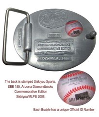 Arizona Diamondbacks Belt Buckle MLB Licensed Siskiyou SBB155 Baseball Fans