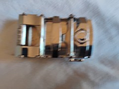 Rare vintage Men Louis Vuitton Rachet Belt Buckle black silver logo LV