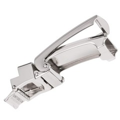 SlideBelts Men&rsquo;s Ratchet One Size, Navy Leather With Silver Buckle (Vegan)