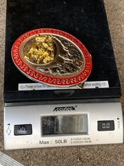 Western Buckle Oval Gold Silver Red Horse Rider Cowboy 2 » Hebillas Vaqueras