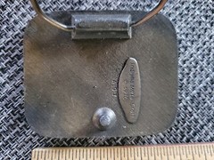 VINTAGE 1976 LARGE MOUTH BASS HOOKED ON BAIT BELT BUCKLE!!! Indiana Metal Craft