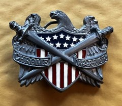 CHROME WARRIOR BELT BUCKLE NEW APPROXIMATELY 3 1/4&Prime; X 2 1/2&Prime;