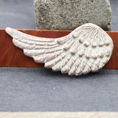Belt Buckle Wings, Angel Wings Belt Buckle for 4cm Belt, Rose Mother of Pearl