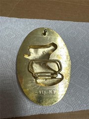Vintage Horsehead and Horseshoe Belt Buckle by VIA N.Y