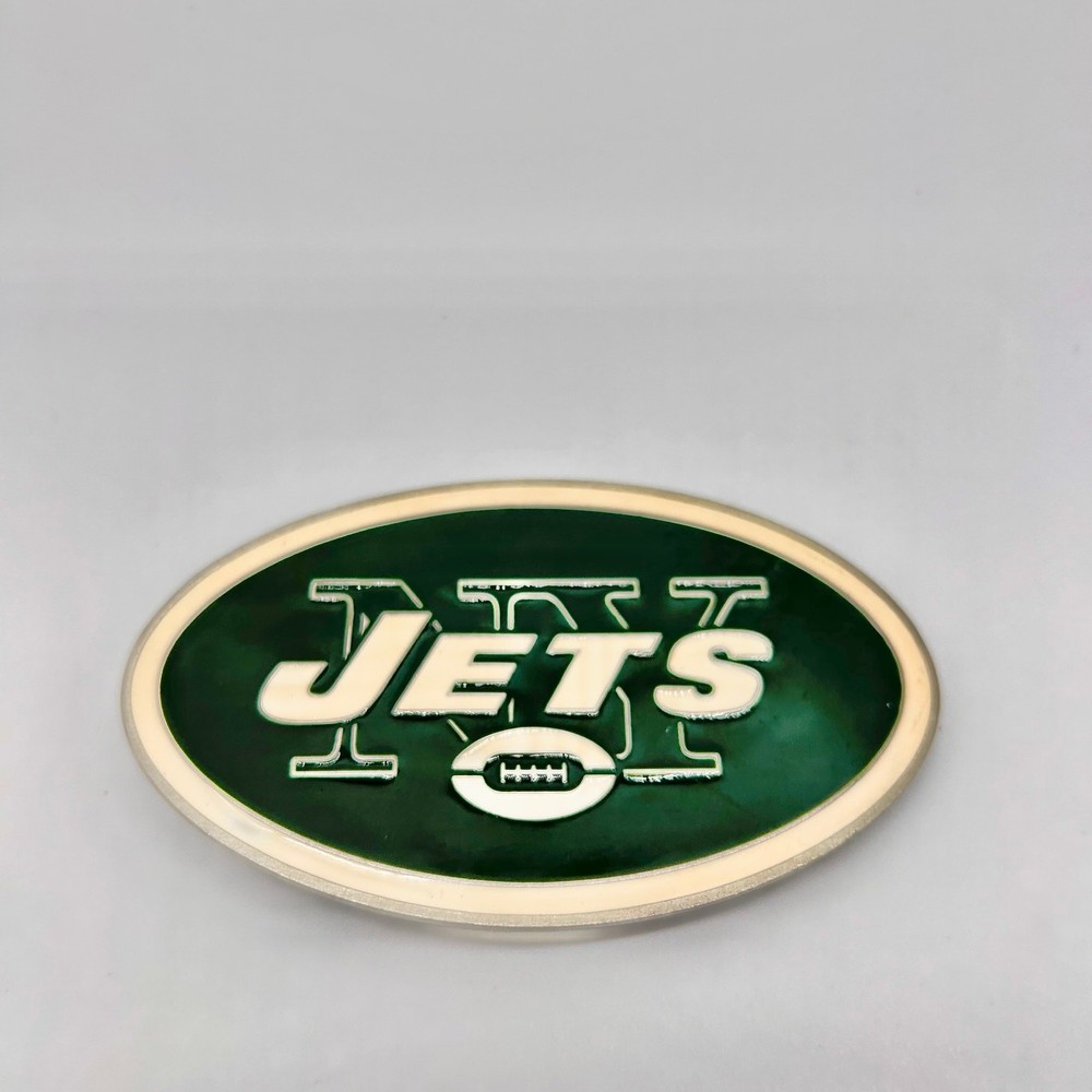 NY Jets Belt Buckle New York NFL Football Season Men&rsquo;s Game Day Accessories