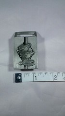 Siskiyou Belt Buckle 1998 Silver 2 Horses/2 feathers
