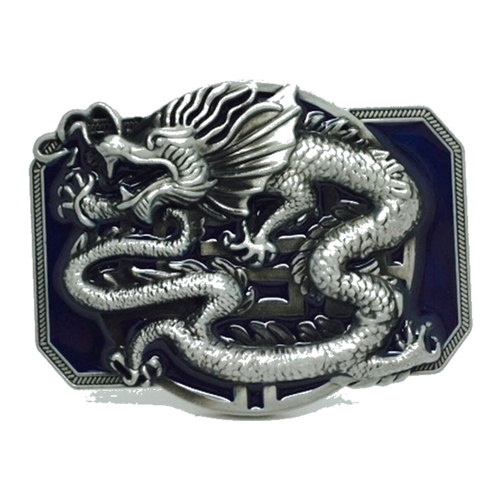 Oriental Dragon Belt Buckle Western Cowboy Motorcyclist (DRGN-02-B)