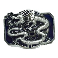 Oriental Dragon Belt Buckle Western Cowboy Motorcyclist (DRGN-02-B)