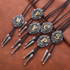 Fibbadet 2Pcs Belt Buckle Bolo Tie Set for Men, Western Cowboy Standard, 1#