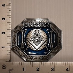 MASON MASONIC Metal Belt Buckle