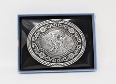 Nocona Rope Edge Bull Rider Belt Buckle