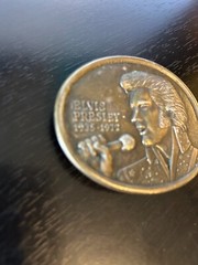 Vintage Collectible Elvis Presley 1935-77 Commemorative Belt Buckle