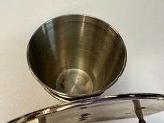Shot Glass Cup and Holder Reflective Silver Color Perfect Bar Gag Belt Buckle