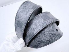 Louis Vuitton Pre-Owned Damier Graphite Slender Belt 85