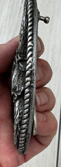 Vintage 1995 EGE Soaring Bald Eagle Silver Belt Buckle Made in USA Rockabilly 3D