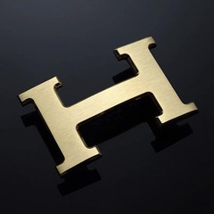 38mm H Gold Brushed Belt Buckle Replacement for Men