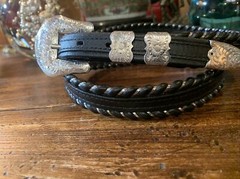 James Reid style XLWage Sterling Silver overlay Belt buckle 43-45-1”🐂✅