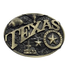 Teen Metal Oval Belt Buckle Rock Fans Relief Pattern Belt Buckle Replacements
