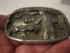 1986 MACHINIST BELT BUCKLE – HEAVY – GW13