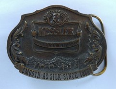 KESSLER AMERICAN WHISKEY SMOOTH AS SILK BEVERAGE LIMITED EDITION BELT BUCKLE