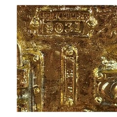 Buckle Vintage 1989 W USA Oval Outdoor Scene Belt Buckle