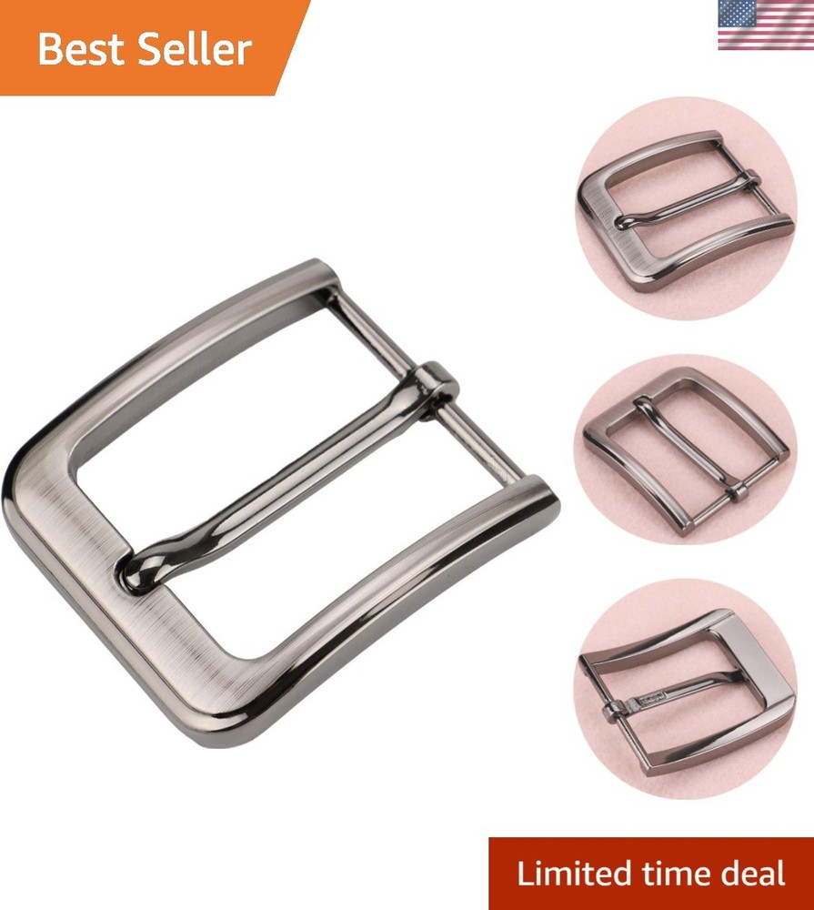Versatile Grey Alloy Replacement Belt Buckle 38-40 mm, Stylish & Durable