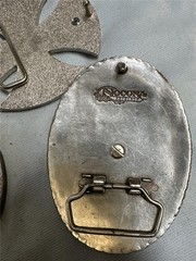 Five Vintage Belt Buckles with Unique Designs, Crosses, etc