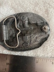 American 4-4-0 Train Metal Belt Buckle 1987 C & J CJ1440 Railroad