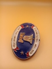 VTG Liberty Bell Bicentennial 1776 1976 Belt Buckle Patriotic American USA