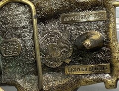 Vintage 1979 Train Caboose Brass Belt Buckle – The Great American Buckle Co.