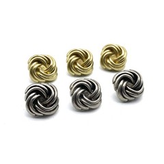 Twisted Design Sewing Button,Clothing Shank Button,Brass Sewing Button, lot