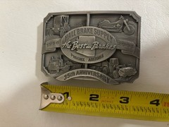 Hall Brake Supply 35th Anniersary Belt Buckle #143 Of 400 Limited Edition Pewter