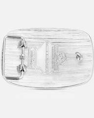 Montana Silversmiths America Loves Bull Riding PBR Buckle Silver