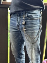 Biker Waist Chain Leather Eagle Claws